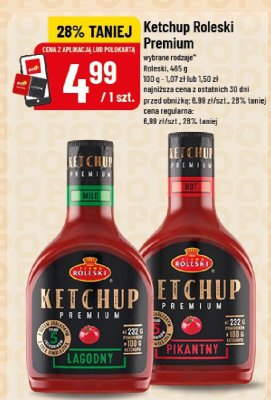 Ketchup Roleski Premium Łagodny promocja w POLOmarket