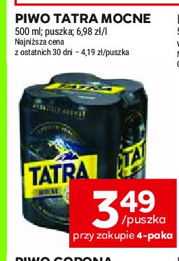 Piwo Tatra mocne promocja