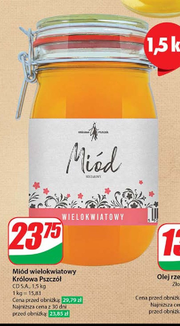 Miód wielokwiatowy Cd królowa pszczół Cd miody i kremy promocja