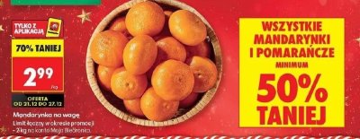 Mandarynki i pomarańcze promocja w Biedronka