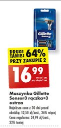 Maszynka do golenia + 3 wkłady Gillette sensor 3 promocja