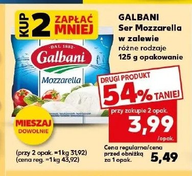 Ser mozzarella Galbani promocja