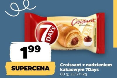 Croissant z nadzieniem kakaowym 7Days promocja w Netto