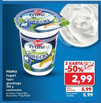 Jogurt grecki Zott primo promocja