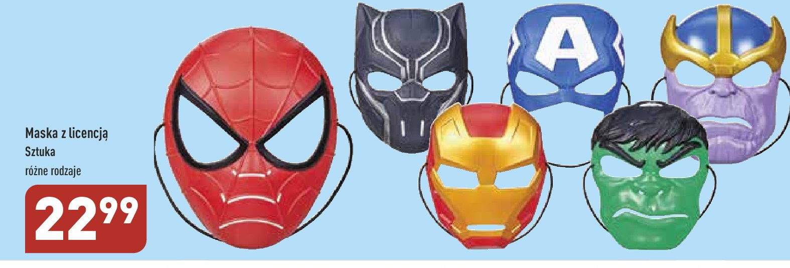 Maska spiderman promocja