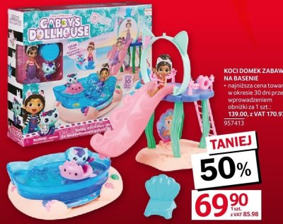 Koci domek zabawa na basenie Gabby's Dollhouse promocja w Selgros