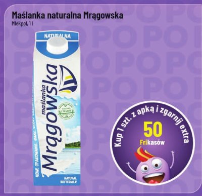 Maślanka naturalna Mrągowska promocja w POLOmarket