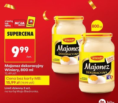 Majonez dekoracyjny  promocja w Biedronka