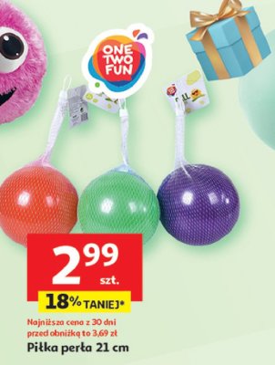 Piłka perła 21 cm One two fun promocja