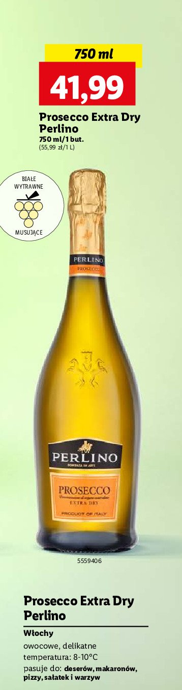 Wino Perlino prosecco promocja w Lidl