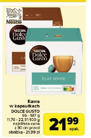 Kawa coconut flat white Nescafe dolce gusto promocja w Carrefour Market