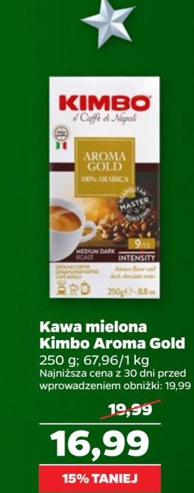 Kawa Kimbo aroma gold 100% arabica promocja w Netto