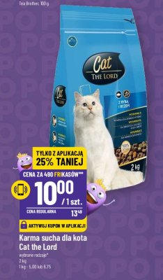 Karma dla kota z ryb膮 Cat the lord promocja