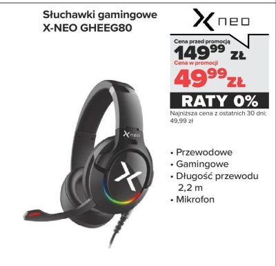Słuchawki gamingowe GHEEG80 promocja w NEONET
