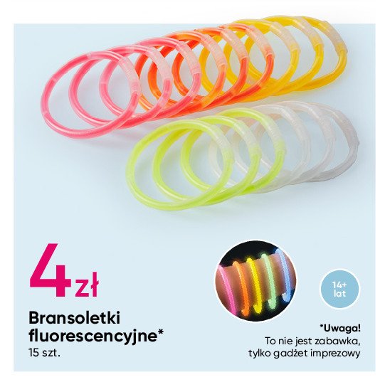 Bransoletki fluorescencyjne promocja w Pepco