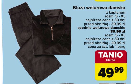 Spodnie damskie welur rozm.s-xl promocja