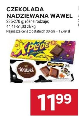 Czekolada CZEKOLADA NADZIEWANA WAWEL różne rodzaje promocja w Stokrotka