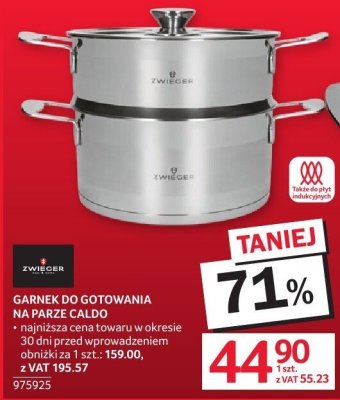 Garnek do gotowania na parze Zwinger promocja w Selgros