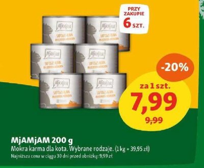 Karma dla kota MjAMjAM 200 g promocja w MAXI ZOO