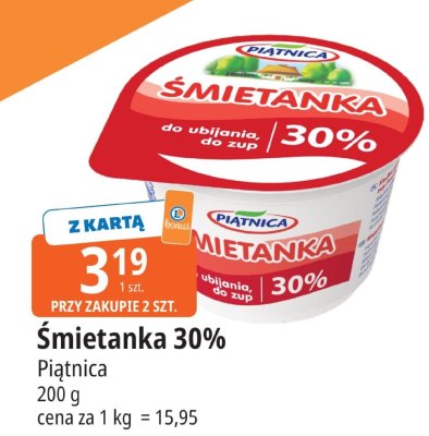 Śmietanka 30% promocja w Leclerc