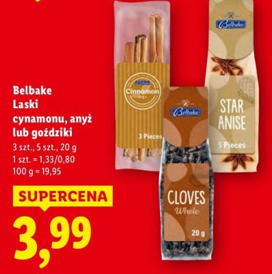 Laski cynamonu Belbake promocja
