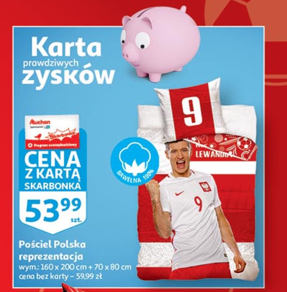 Po艣ciel 160 x 200 cm + 70 x 80 cm reprezentacja polski promocja