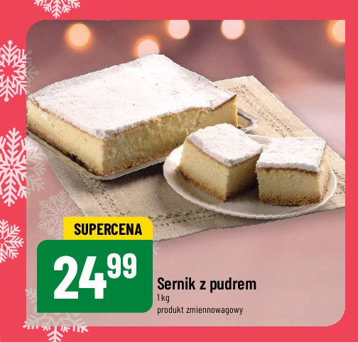 Sernik z pudrem promocja w Delikatesy Centrum