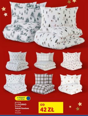 Pościel flanelowa różne wymiary promocja w Lidl