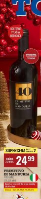 Wino czerwone Primitivo di Manduria 750 ML promocja w Biedronka