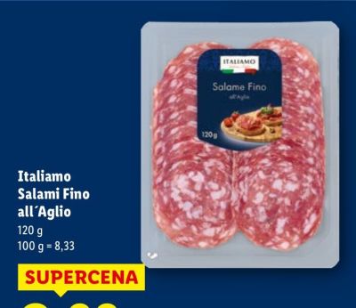 Salami Italiamo Salami Fino all Aglio promocja w Lidl