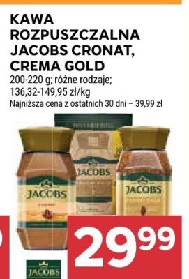 Kawa rozpuszczalna Jacobs Cronat, Crema Gold promocja w Stokrotka