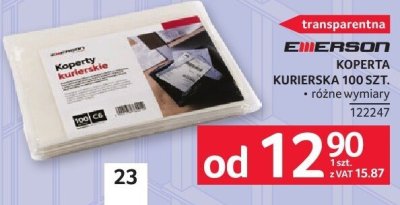Koperta kurierska 100 szt. EMERSON promocja w Selgros