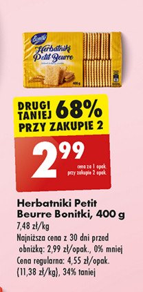 Herbatniki petit beurre Bonitki promocja