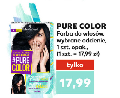 Farba do w艂os贸w 1.4 Schwarzkopf pure color promocja