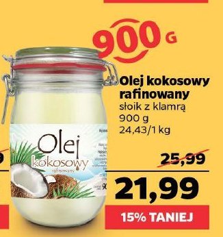 Olej kokosowy rafinowany promocja