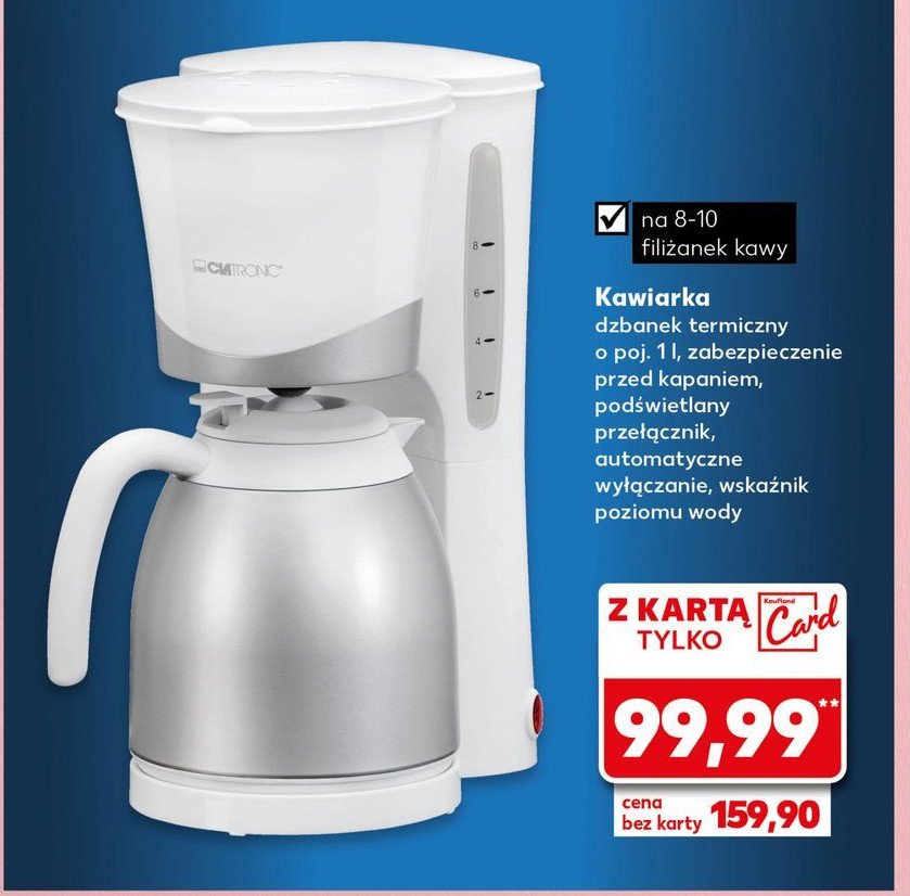 Kawiarka 1 l Clatronic promocja