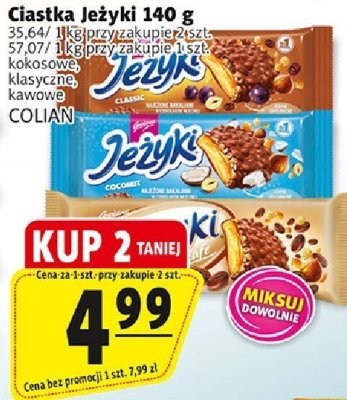 Ciastka Jeżyki 140 g promocja w Prim Market
