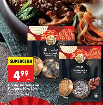 Grzyby suszone Asia Flavours Shiitake 9 g promocja w Biedronka