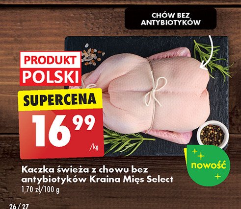 Kaczka świeża bez antybiotyków Kraina mięs select promocja