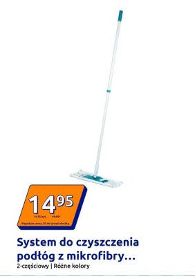 System do czyszczenia podłóg z mikrofibry 2-częściowy promocja w Action