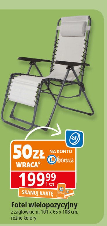 Fotel wielopozycyjny promocja