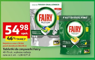 Tabletki do zmywarki lemon Fairy all in 1 promocja