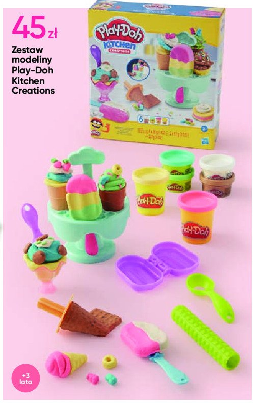 Karuzela z lodziarnią Play-doh kitchen creations promocja w Pepco