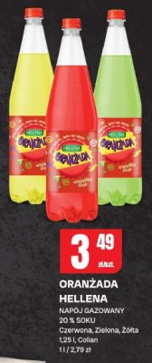 Napój gazowany Oranżada Hellena Czerwona, Zielona, Żółta promocja w Chorten