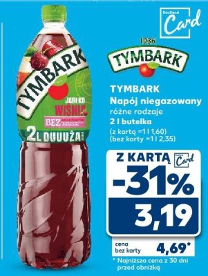 Napój niegazowany różne rodzaje 2 l  promocja w Kaufland