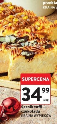 Sernik toffi czekolada Kraina Wypieków promocja w Intermarche