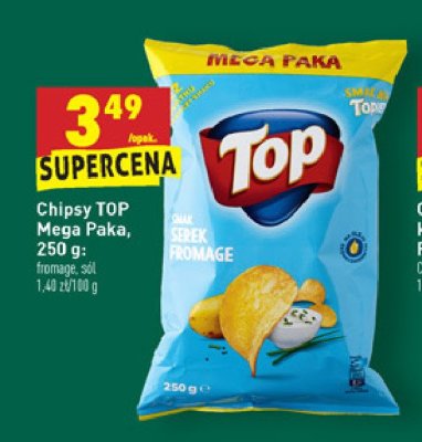 Chipsy fromage Top chips Top (biedronka) promocja