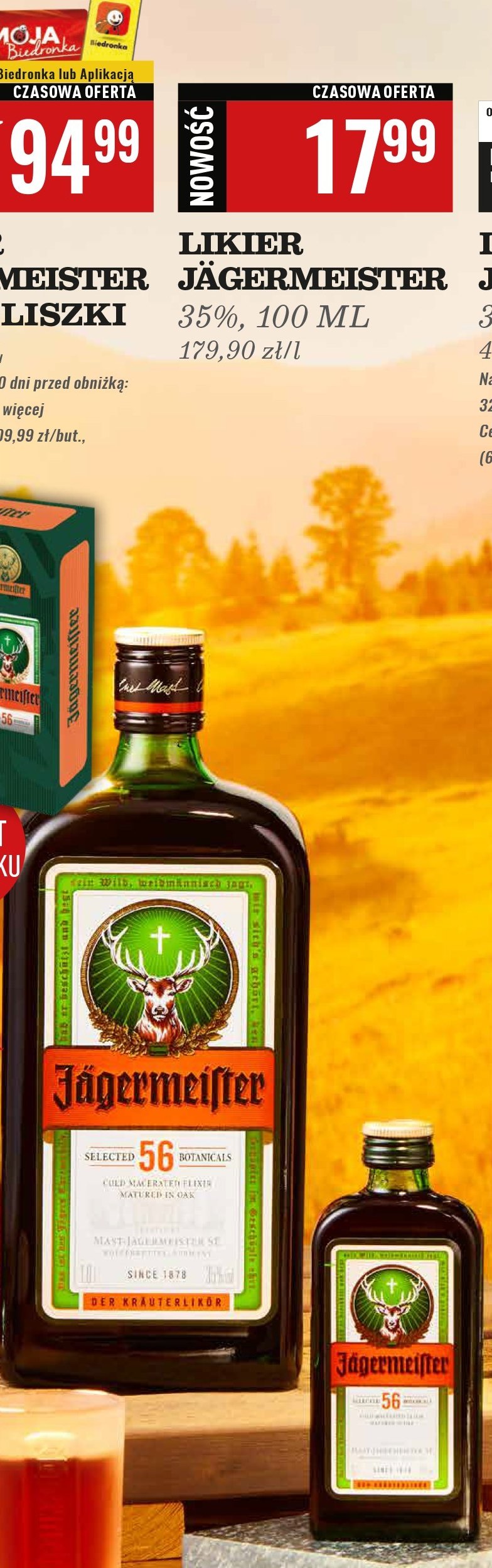 Likier Jagermeister promocja w Biedronka