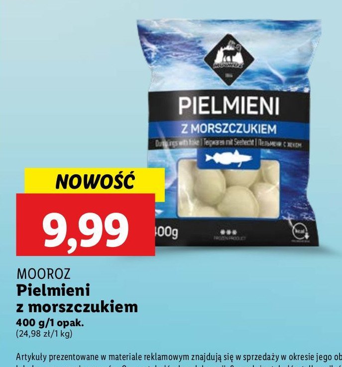 Pielmieni z morszczukiem Mooroz promocja