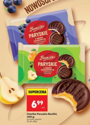 Ciastka Paryskie Bonitki, gruszka, jagoda 300 g promocja w Biedronka